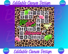 Load image into Gallery viewer, Leopard Moo Moos and Margs Design: Editable Canva Template (PDF Download)
